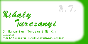 mihaly turcsanyi business card